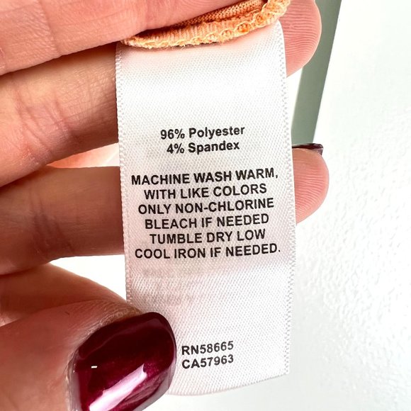 NWT Abound Orange Tie Dye Button Up Tee Shirt Size M - Picture 8 of 10